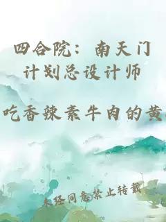 四合院：南天門計劃總設計師